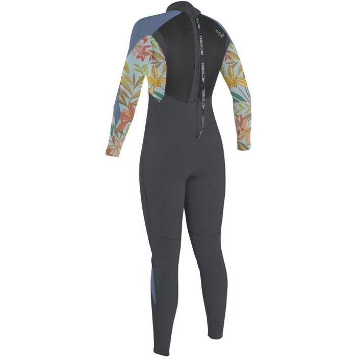 2024 O'Neill Chicas Epic 3/2mm Back Zip Neopreno 4215BG - Graphite / Dahlia / Infinity